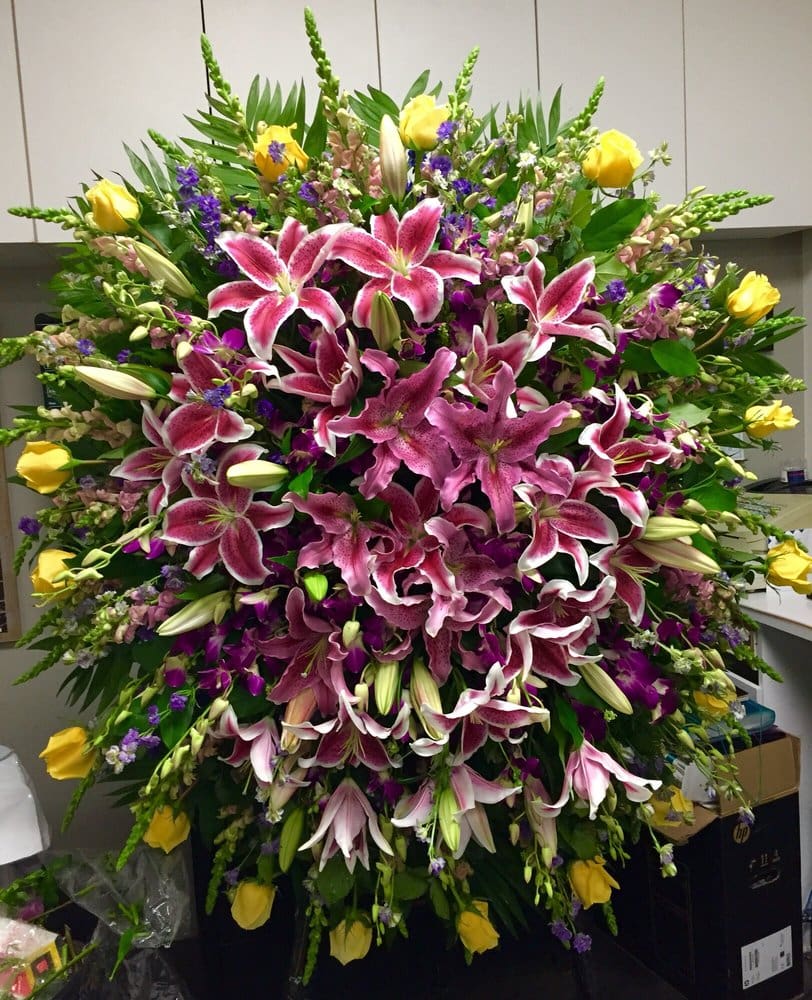 Funeral Arrangment made in Westminster, CA, Orange County, by Bolsa Florist, product is called Kylie-Rose-Funeral