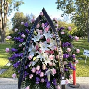 Funeral Arrangment made in Westminster, CA, Orange County, by Bolsa Florist, product is called Midnight-Sky