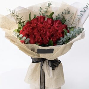 Scarlet Rose - Deluxe Wrap Bouquet