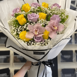 Yellow Lavender Roses - Deluxe Wrap