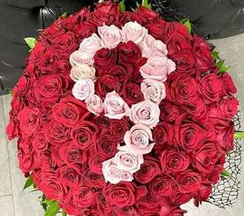 Flower arrangment made in Westminster, CA, Orange County, by Bolsa Florist, product is called My Queen Number Roses - Vase