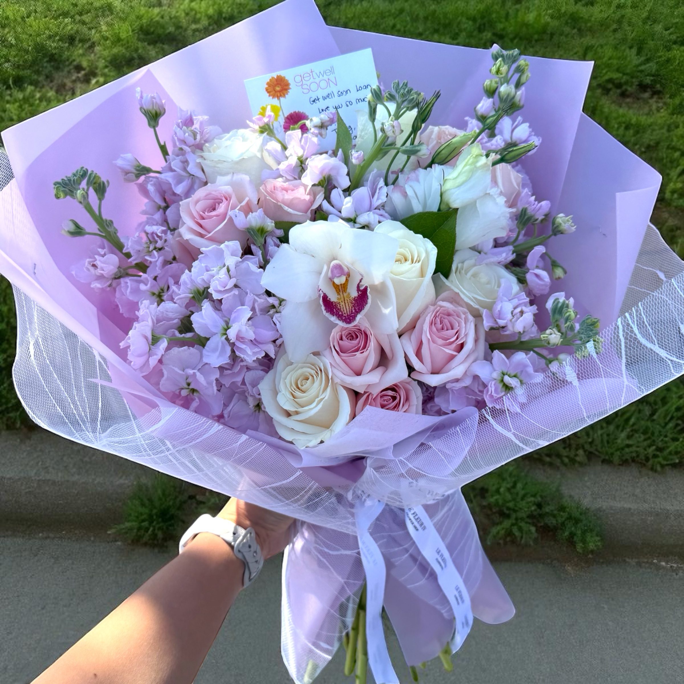 Enchanted Lace - Wrapped Bouquet