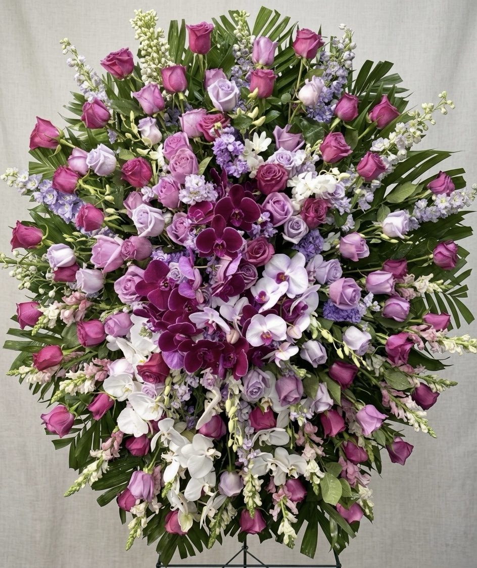 Orchid Tribute - Funeral Spray