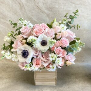 Blush Hour - Wood Pot
